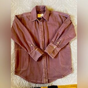 Free People We The Free Silverado Shirt Coconut
Shell Brown NWOT
